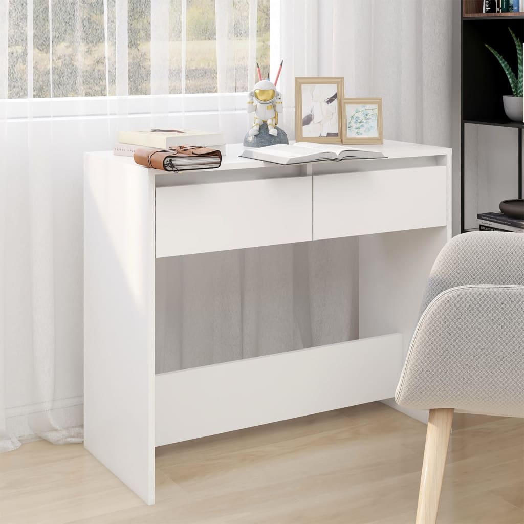 Wandtafel 89x41x76,5 cm bewerkt hout wit is nu te koop bij PeponiXL, paradijselijk wonen!