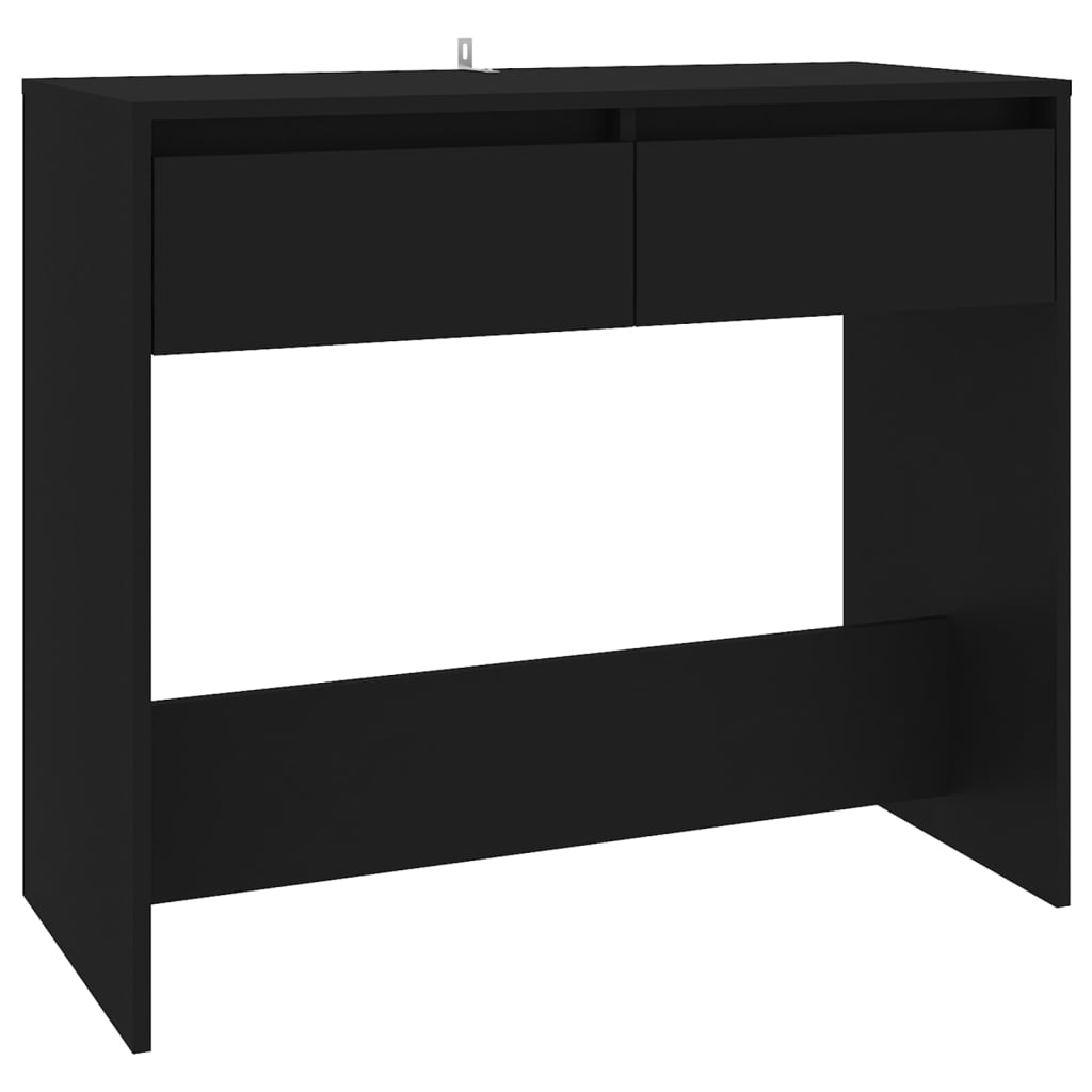 Wandtafel 89x41x76,5 cm staal zwart is nu te koop bij PeponiXL, paradijselijk wonen!