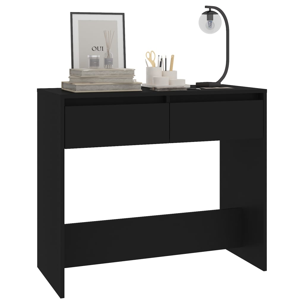 Wandtafel 89x41x76,5 cm staal zwart is nu te koop bij PeponiXL, paradijselijk wonen!