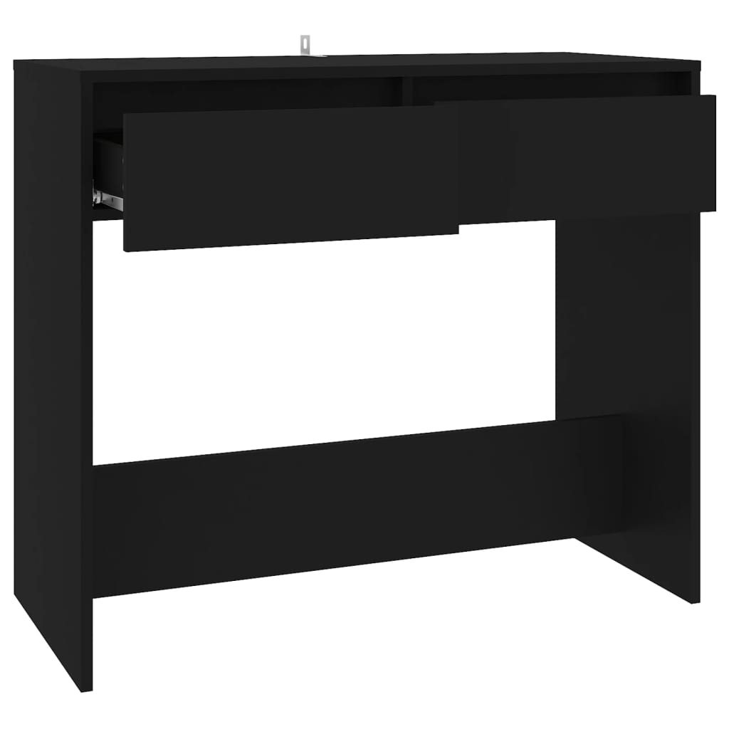 Wandtafel 89x41x76,5 cm staal zwart is nu te koop bij PeponiXL, paradijselijk wonen!