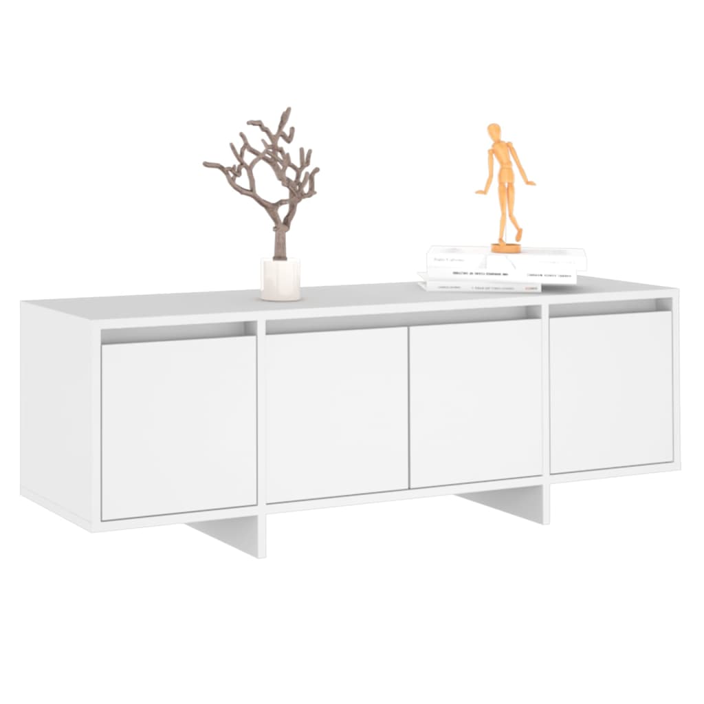 Tv-meubel 120x30x40,5 cm bewerkt hout wit is nu te koop bij PeponiXL, paradijselijk wonen!