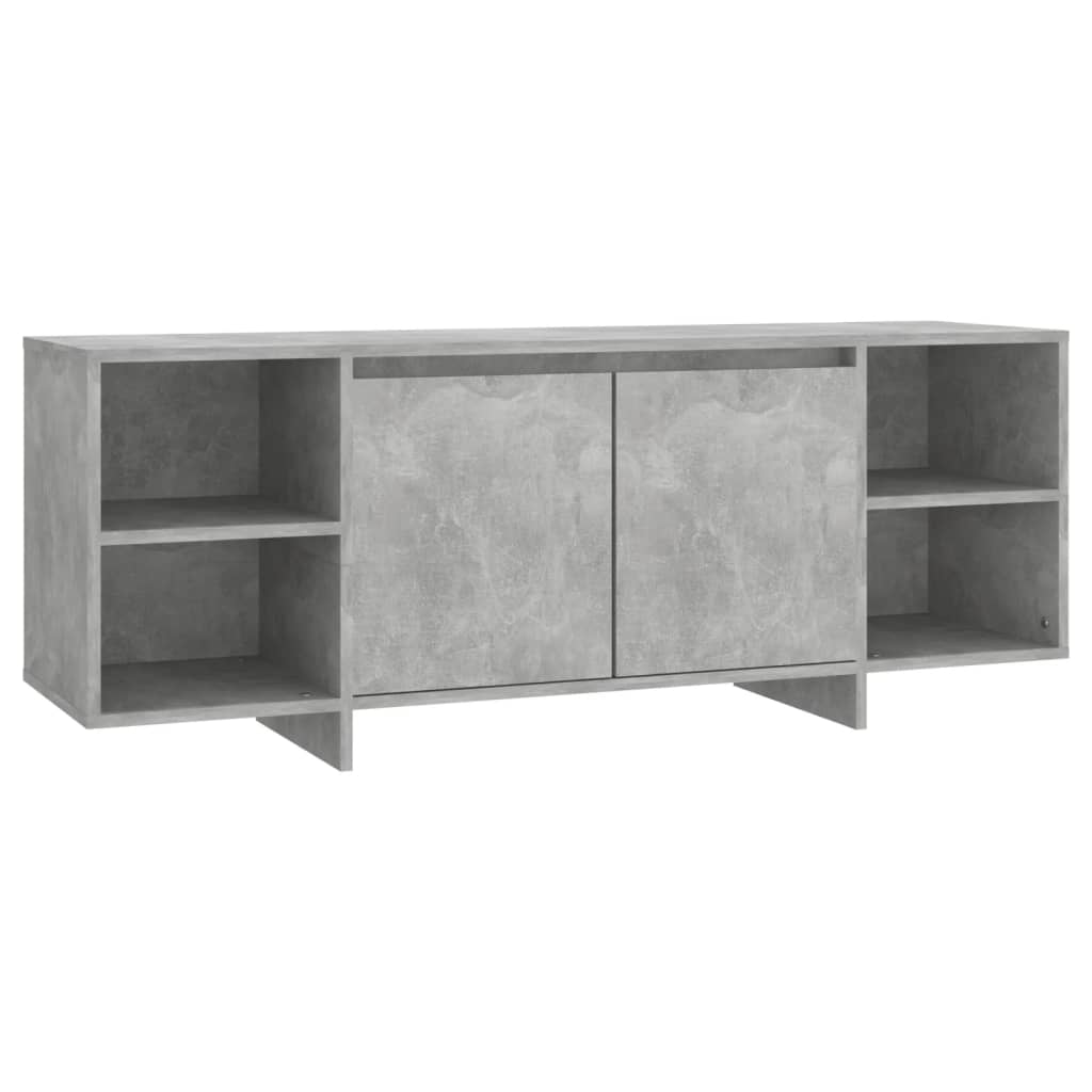 Tv-meubel 130x35x50 cm bewerkt hout betongrijs is nu te koop bij PeponiXL, paradijselijk wonen!