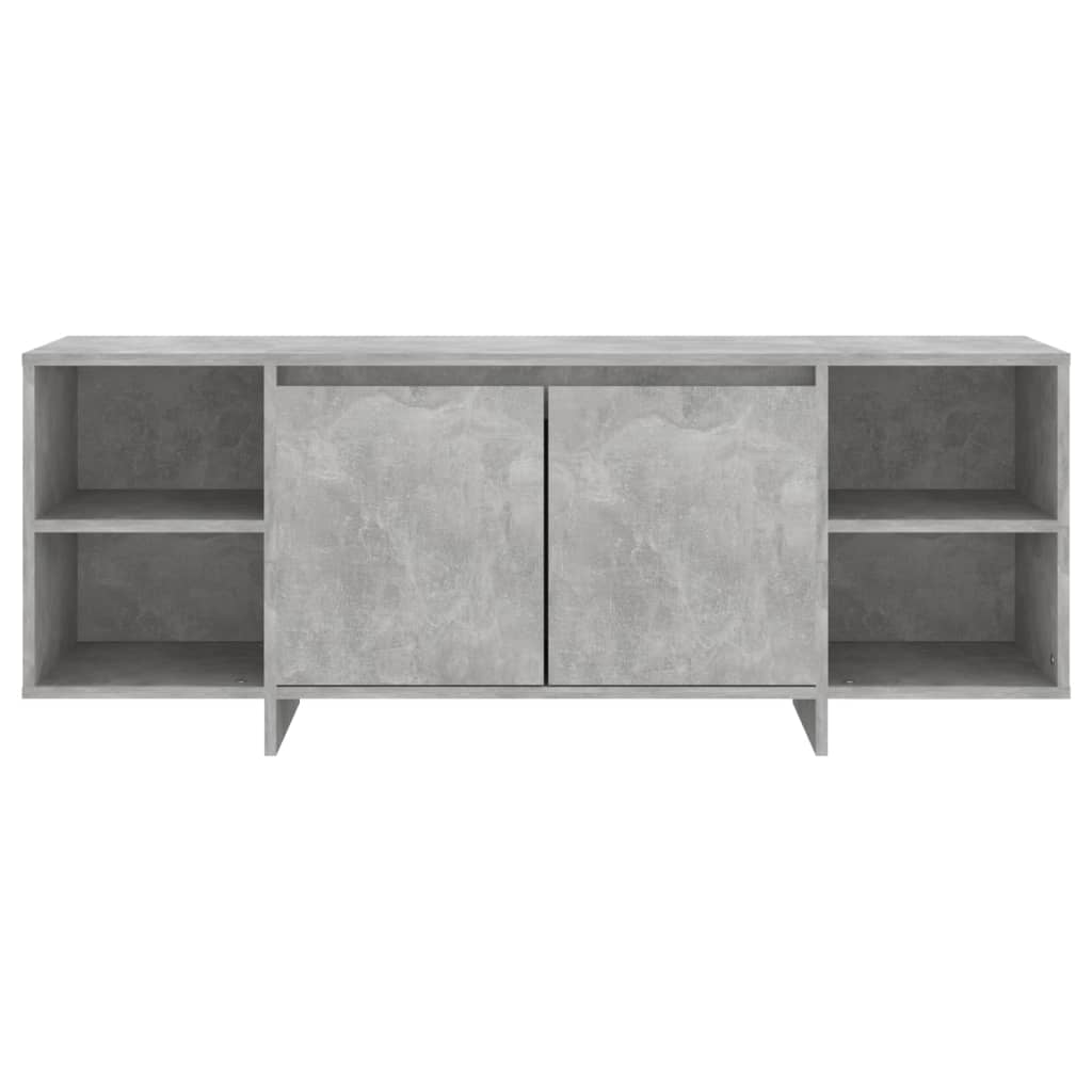 Tv-meubel 130x35x50 cm bewerkt hout betongrijs is nu te koop bij PeponiXL, paradijselijk wonen!