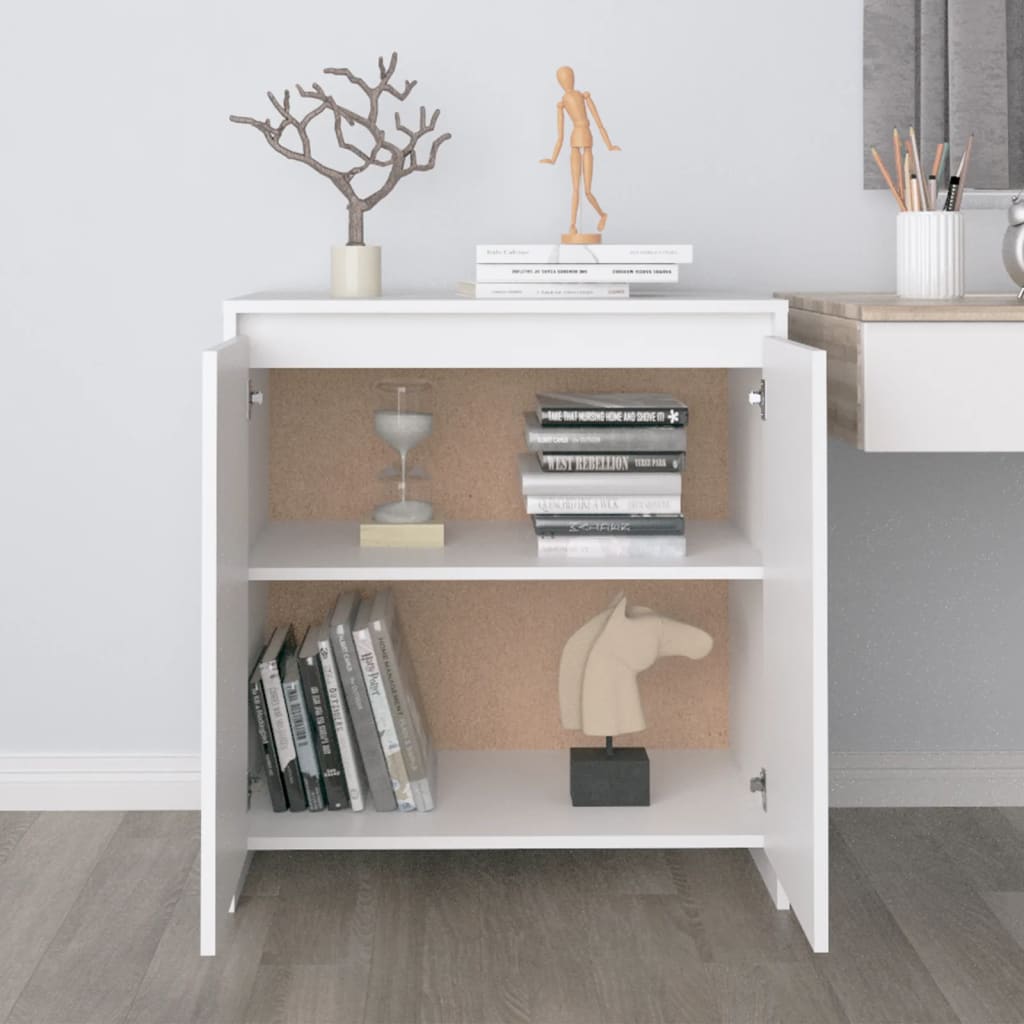 Dressoir 70x41x75 cm bewerkt hout wit is nu te koop bij PeponiXL, paradijselijk wonen!