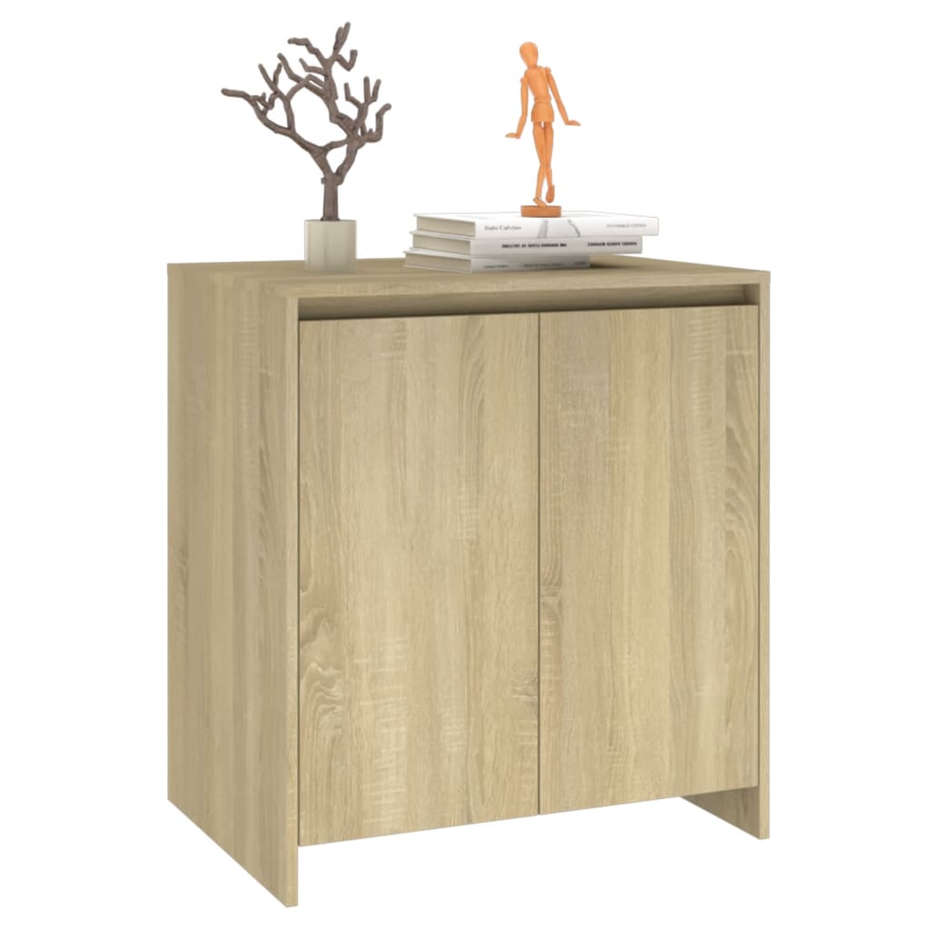Dressoir 70x41x75 cm bewerkt hout sonoma eikenkleurig is nu te koop bij PeponiXL, paradijselijk wonen!