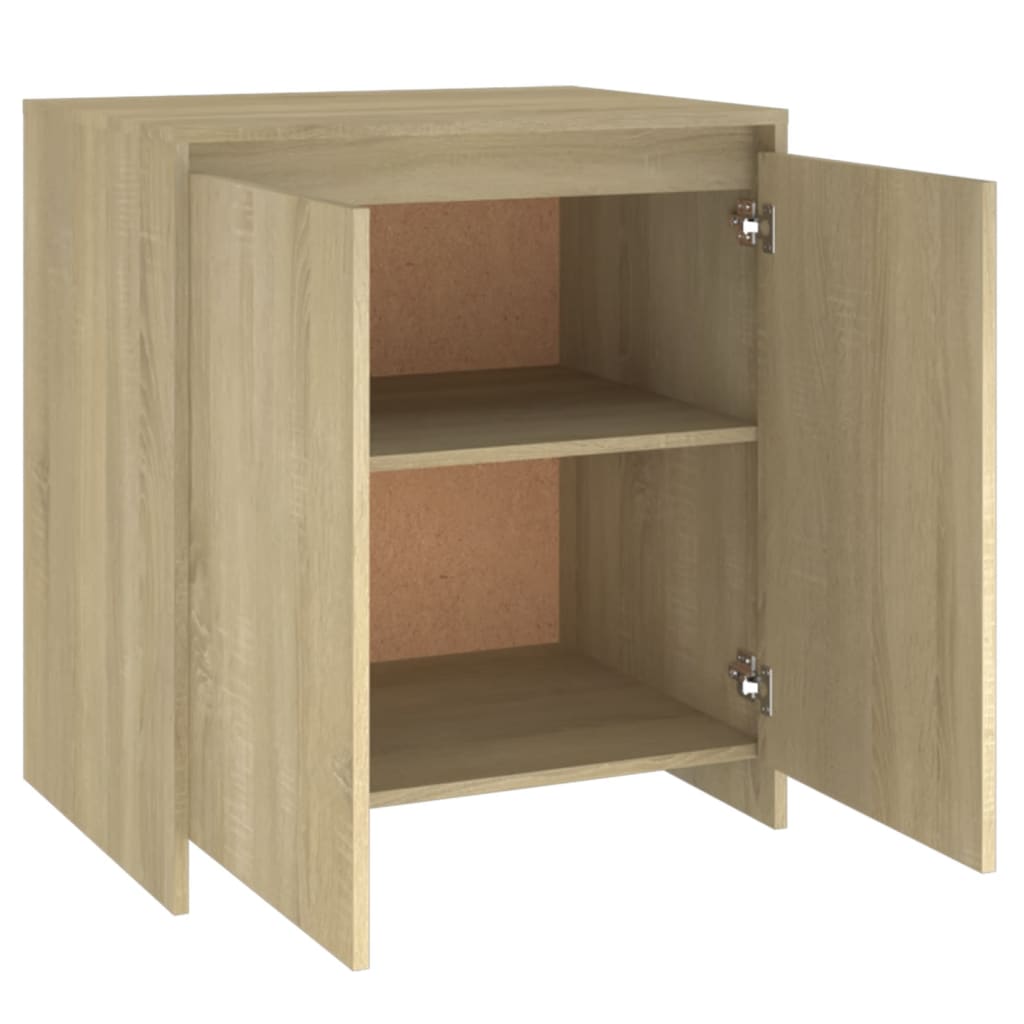Dressoir 70x41x75 cm bewerkt hout sonoma eikenkleurig is nu te koop bij PeponiXL, paradijselijk wonen!