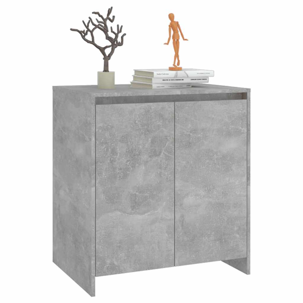 Dressoir 70x41x75 cm bewerkt hout betongrijs is nu te koop bij PeponiXL, paradijselijk wonen!