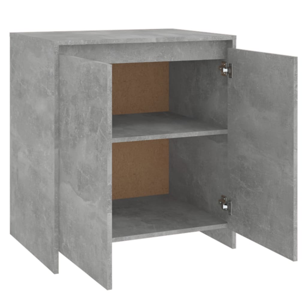 Dressoir 70x41x75 cm bewerkt hout betongrijs is nu te koop bij PeponiXL, paradijselijk wonen!