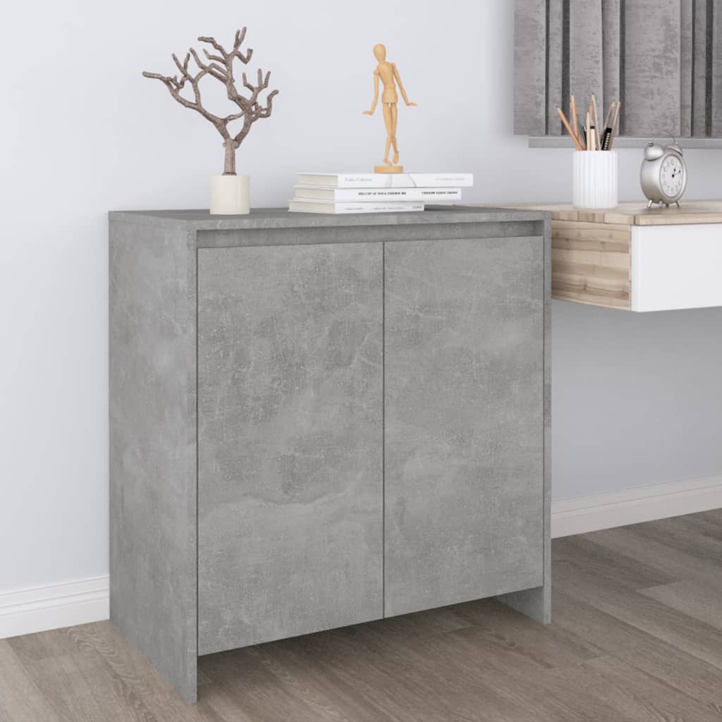 Dressoir 70x41x75 cm bewerkt hout betongrijs is nu te koop bij PeponiXL, paradijselijk wonen!