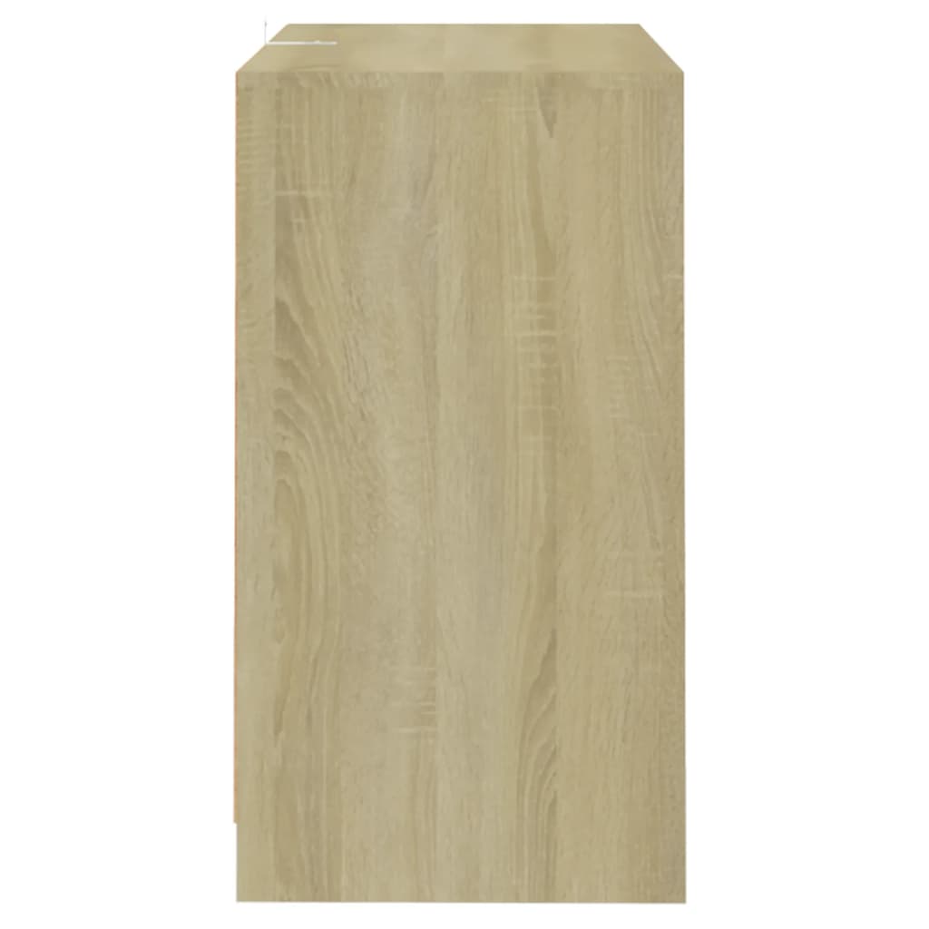 Dressoir 70x41x75 cm bewerkt hout sonoma eikenkleurig is nu te koop bij PeponiXL, paradijselijk wonen!