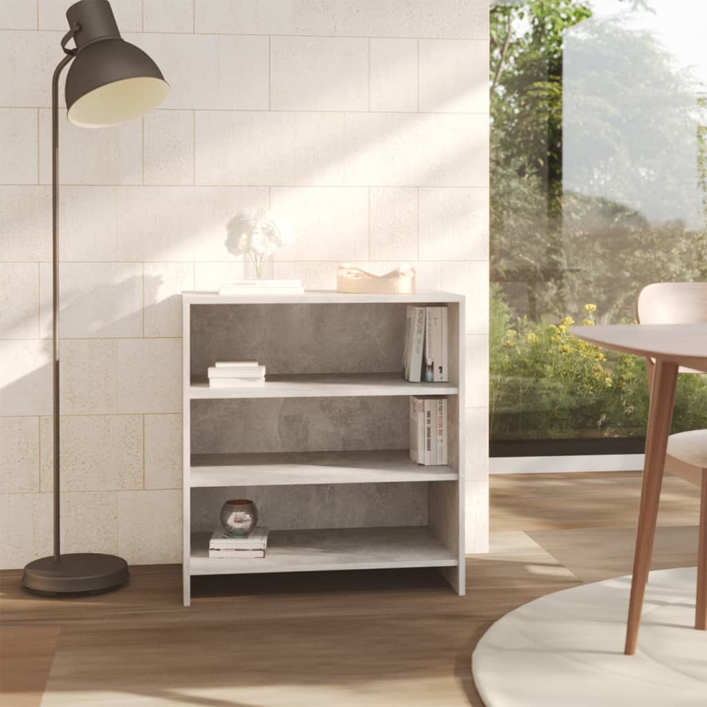 Dressoir 70x40,5x75 cm bewerkt hout betongrijs is nu te koop bij PeponiXL, paradijselijk wonen!
