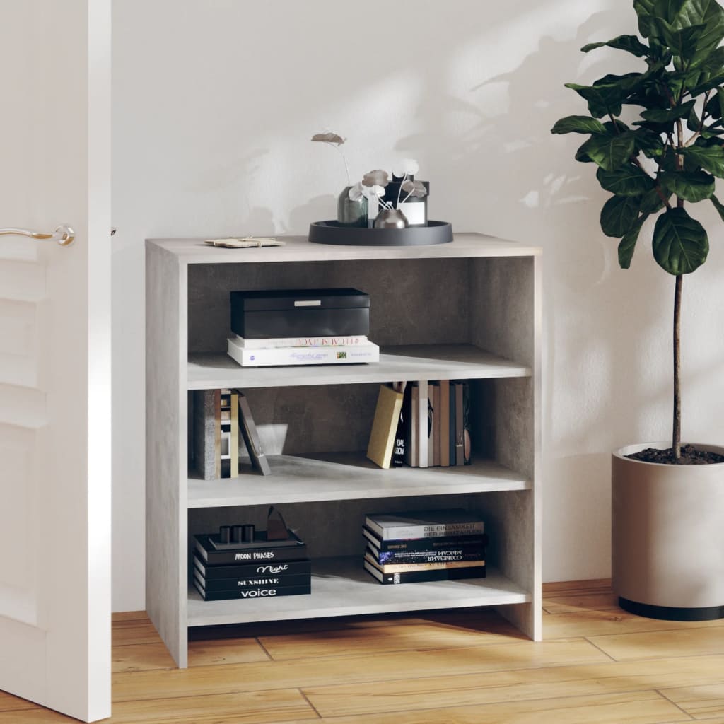 Dressoir 70x40,5x75 cm bewerkt hout betongrijs is nu te koop bij PeponiXL, paradijselijk wonen!