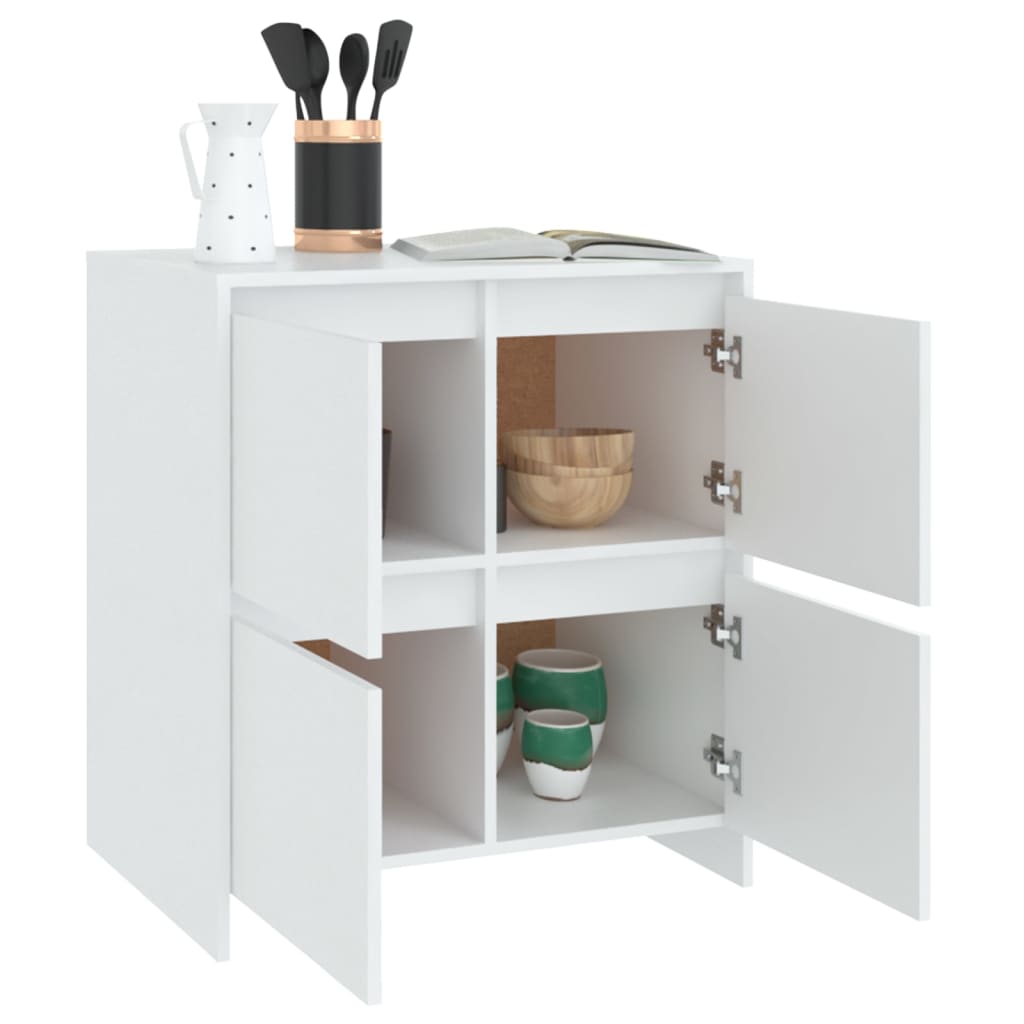Dressoir 70x41x75 cm bewerkt hout wit is nu te koop bij PeponiXL, paradijselijk wonen!