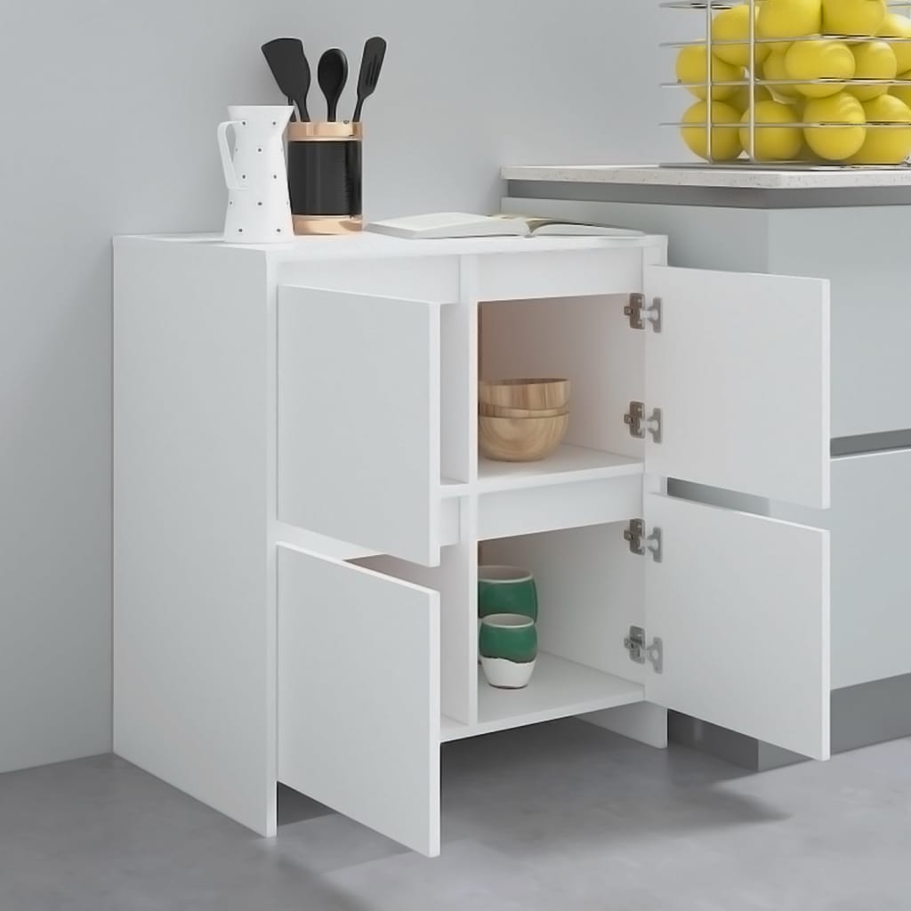 Dressoir 70x41x75 cm bewerkt hout wit is nu te koop bij PeponiXL, paradijselijk wonen!