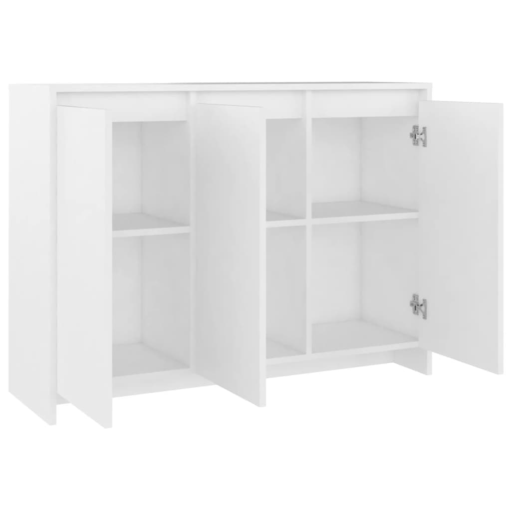 Dressoir 102x33x75 cm bewerkt hout wit is nu te koop bij PeponiXL, paradijselijk wonen!