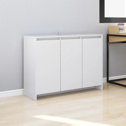 Dressoir 102x33x75 cm bewerkt hout wit is nu te koop bij PeponiXL, paradijselijk wonen!