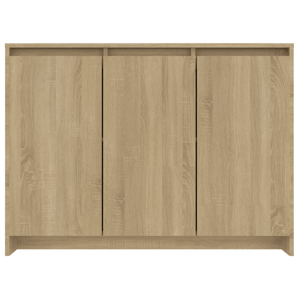 Dressoir 102x33x75 cm bewerkt hout sonoma eikenkleurig is nu te koop bij PeponiXL, paradijselijk wonen!