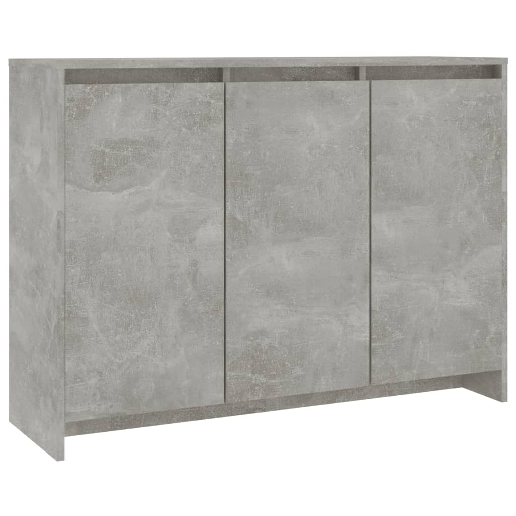 Dressoir 102x33x75 cm bewerkt hout betongrijs is nu te koop bij PeponiXL, paradijselijk wonen!