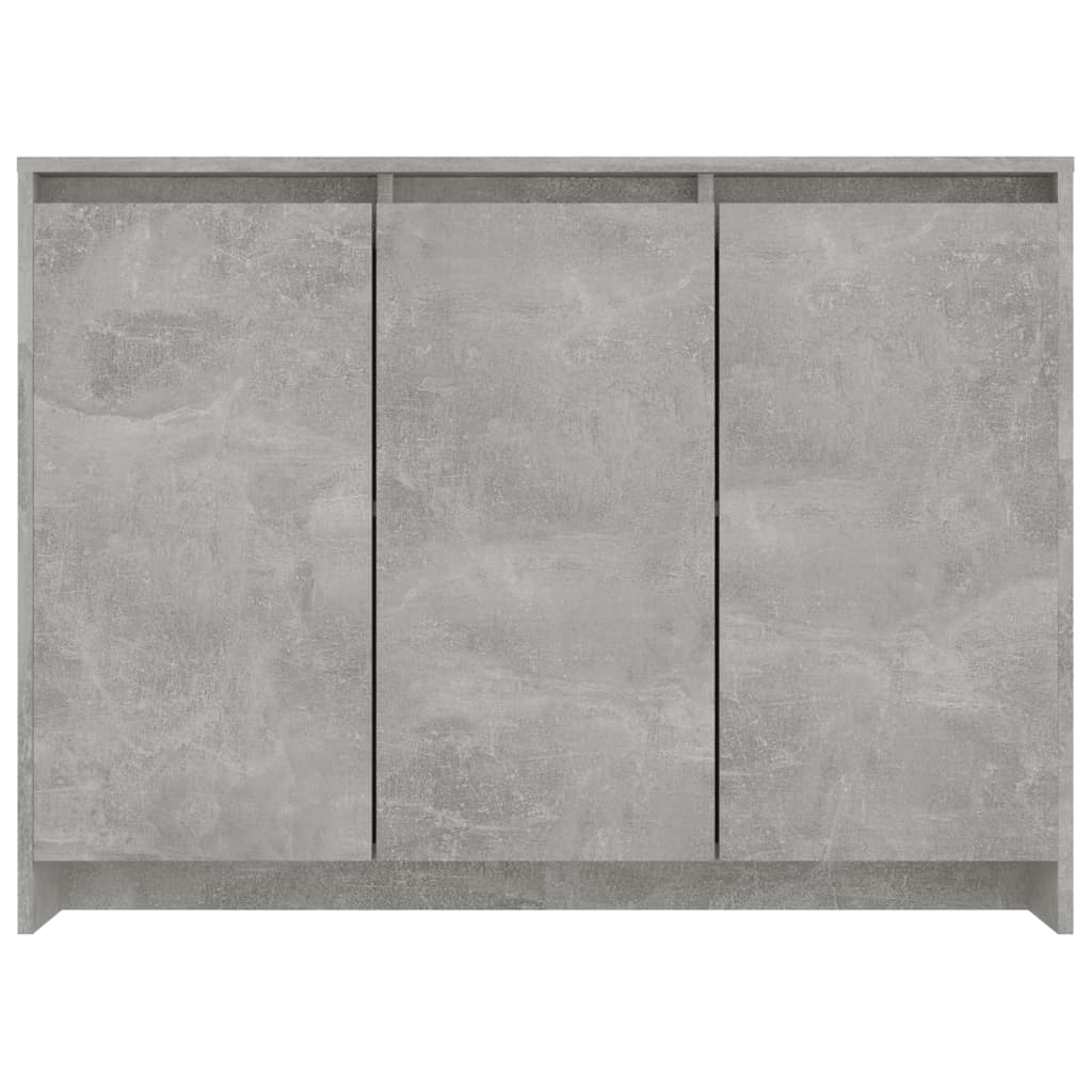 Dressoir 102x33x75 cm bewerkt hout betongrijs is nu te koop bij PeponiXL, paradijselijk wonen!