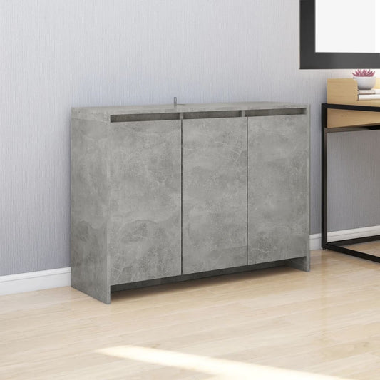 Dressoir 102x33x75 cm bewerkt hout betongrijs is nu te koop bij PeponiXL, paradijselijk wonen!