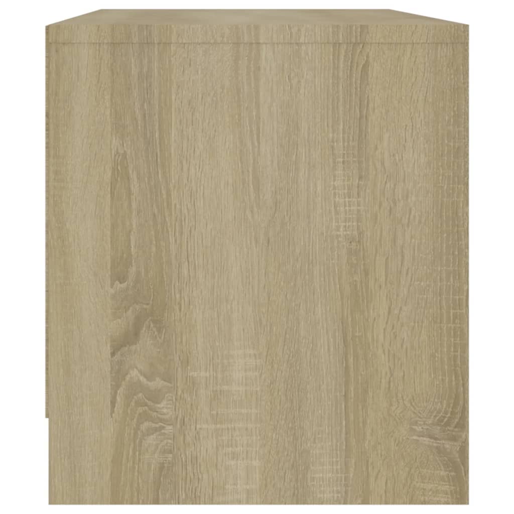 Tv-meubel 90x35x40 cm bewerkt hout sonoma eikenkleurig is nu te koop bij PeponiXL, paradijselijk wonen!