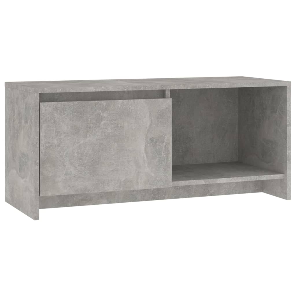 Tv-meubel 90x35x40 cm bewerkt hout betongrijs is nu te koop bij PeponiXL, paradijselijk wonen!