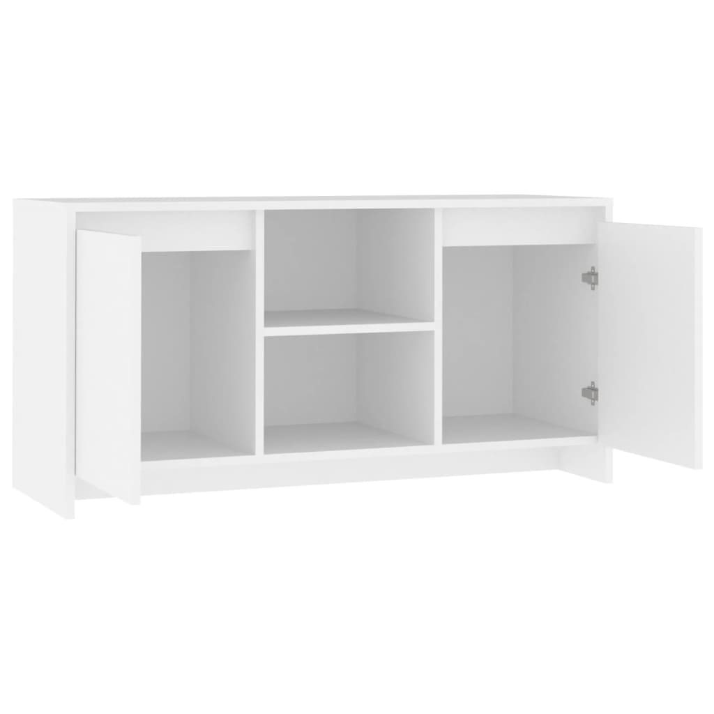Tv-meubel 102x37,5x52,5 cm bewerkt hout wit is nu te koop bij PeponiXL, paradijselijk wonen!