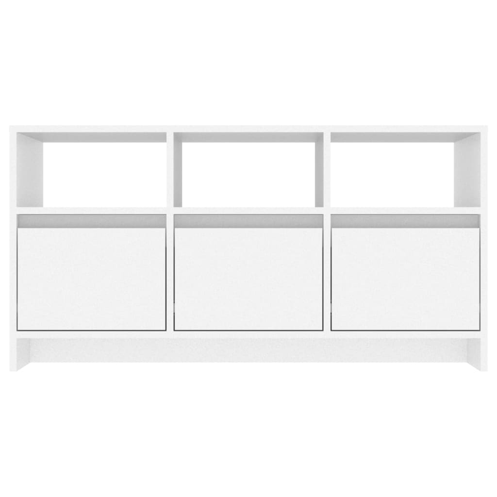Tv-meubel 102x37,5x52,5 cm bewerkt hout wit is nu te koop bij PeponiXL, paradijselijk wonen!