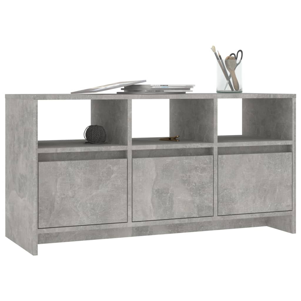Tv-meubel 102x37,5x52,5 cm bewerkt hout betongrijs is nu te koop bij PeponiXL, paradijselijk wonen!