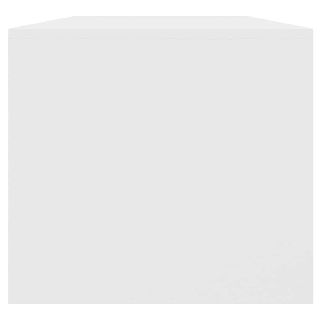 Salontafel 102x50x45 cm bewerkt hout wit