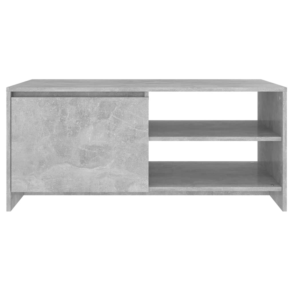 Salontafel 102x50x45 cm bewerkt hout betongrijs