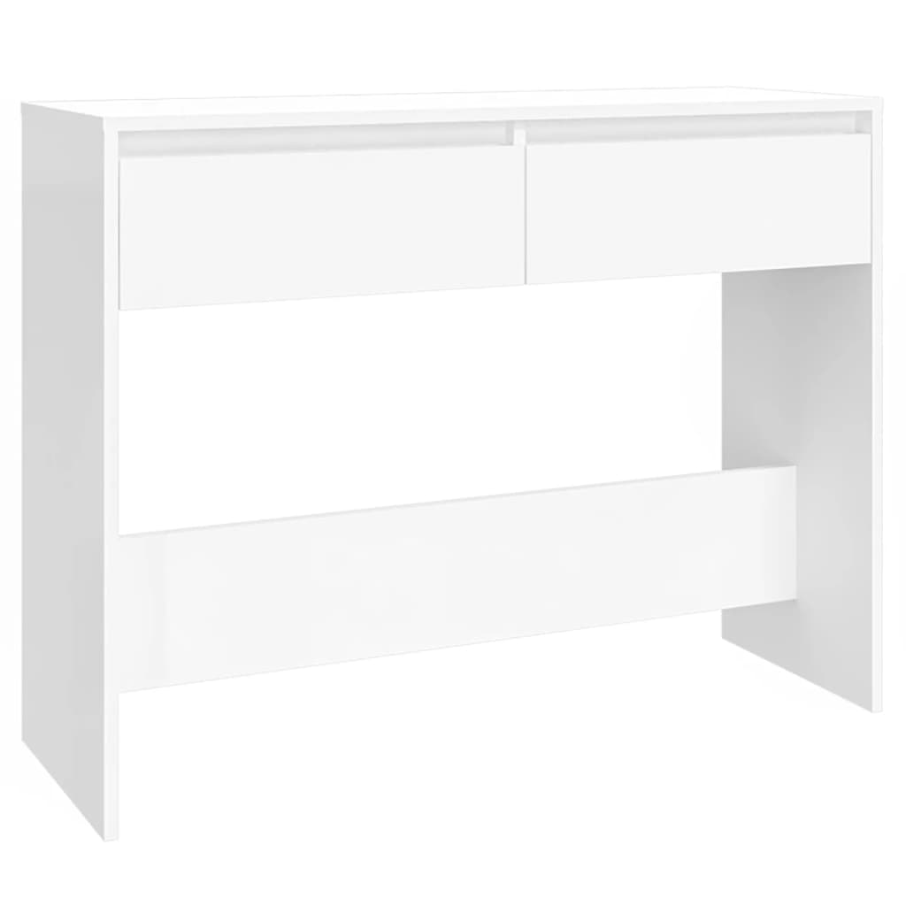 Wandtafel 100x35x76,5 bewerkt hout wit is nu te koop bij PeponiXL, paradijselijk wonen!