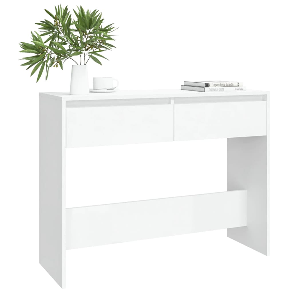 Wandtafel 100x35x76,5 bewerkt hout wit is nu te koop bij PeponiXL, paradijselijk wonen!