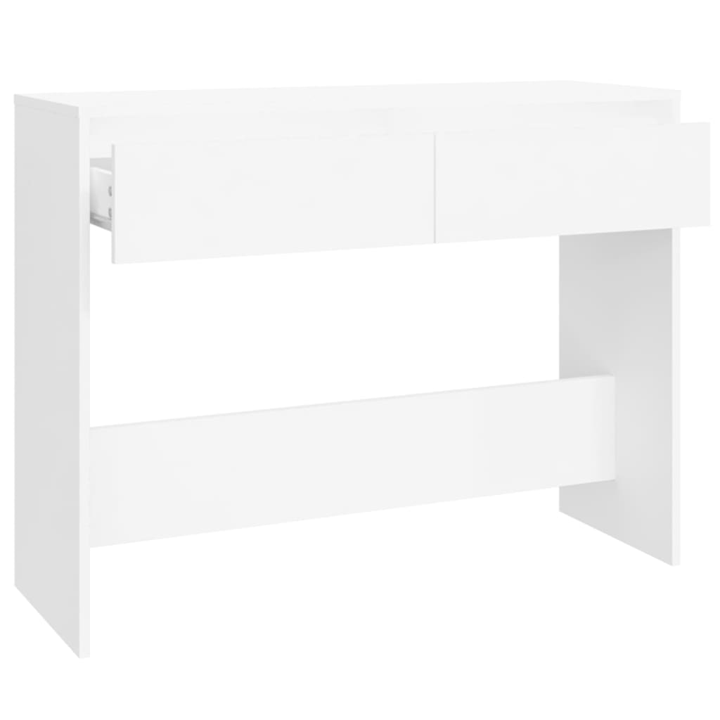 Wandtafel 100x35x76,5 bewerkt hout wit is nu te koop bij PeponiXL, paradijselijk wonen!