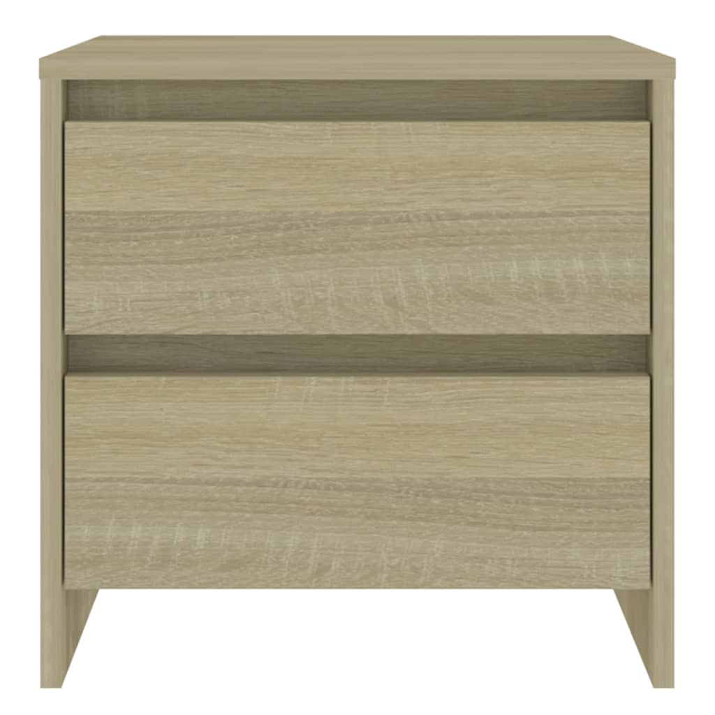 Nachtkastjes 2 st 45x34,5x44,5 cm bewerkt hout sonoma eiken is nu te koop bij PeponiXL, paradijselijk wonen!
