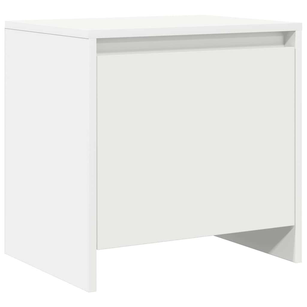 Nachtkastje 45x34x44,5 cm bewerkt hout wit is nu te koop bij PeponiXL, paradijselijk wonen!