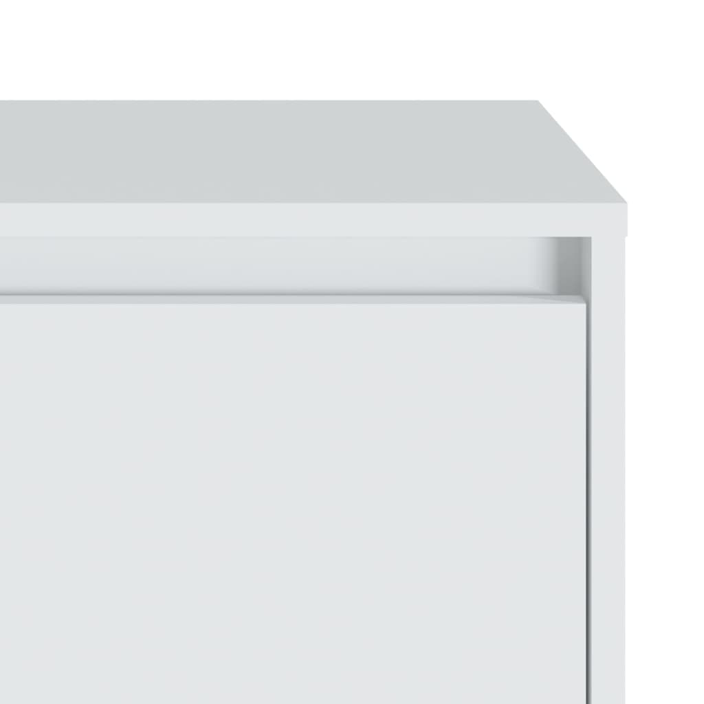 Nachtkastje 45x34x44,5 cm bewerkt hout wit is nu te koop bij PeponiXL, paradijselijk wonen!