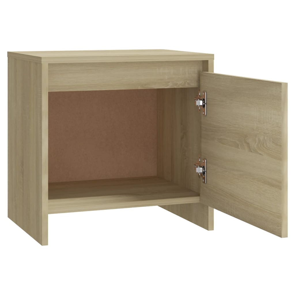 Nachtkastjes 2 st 45x34x44,5 cm bewerkt hout sonoma eikenkleur is nu te koop bij PeponiXL, paradijselijk wonen!