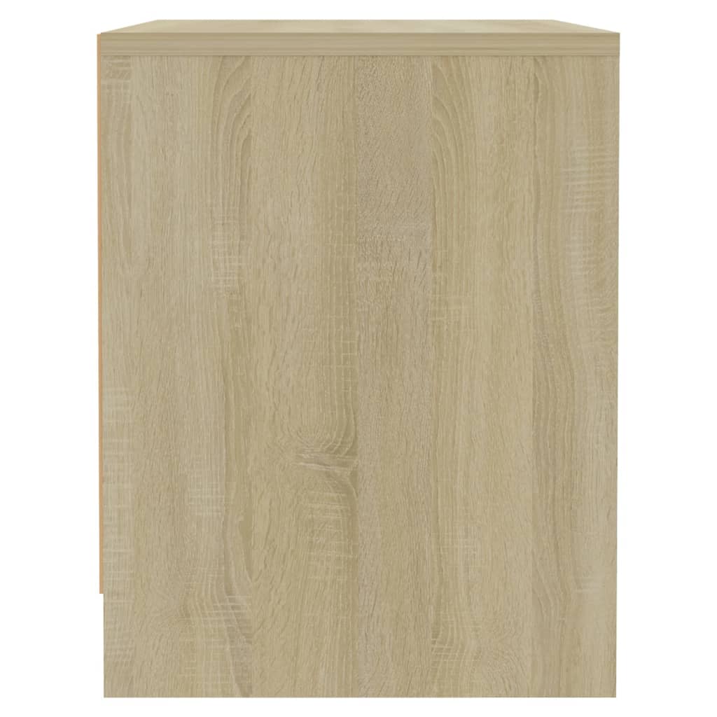 Nachtkastjes 2 st 45x34x44,5 cm bewerkt hout sonoma eikenkleur is nu te koop bij PeponiXL, paradijselijk wonen!