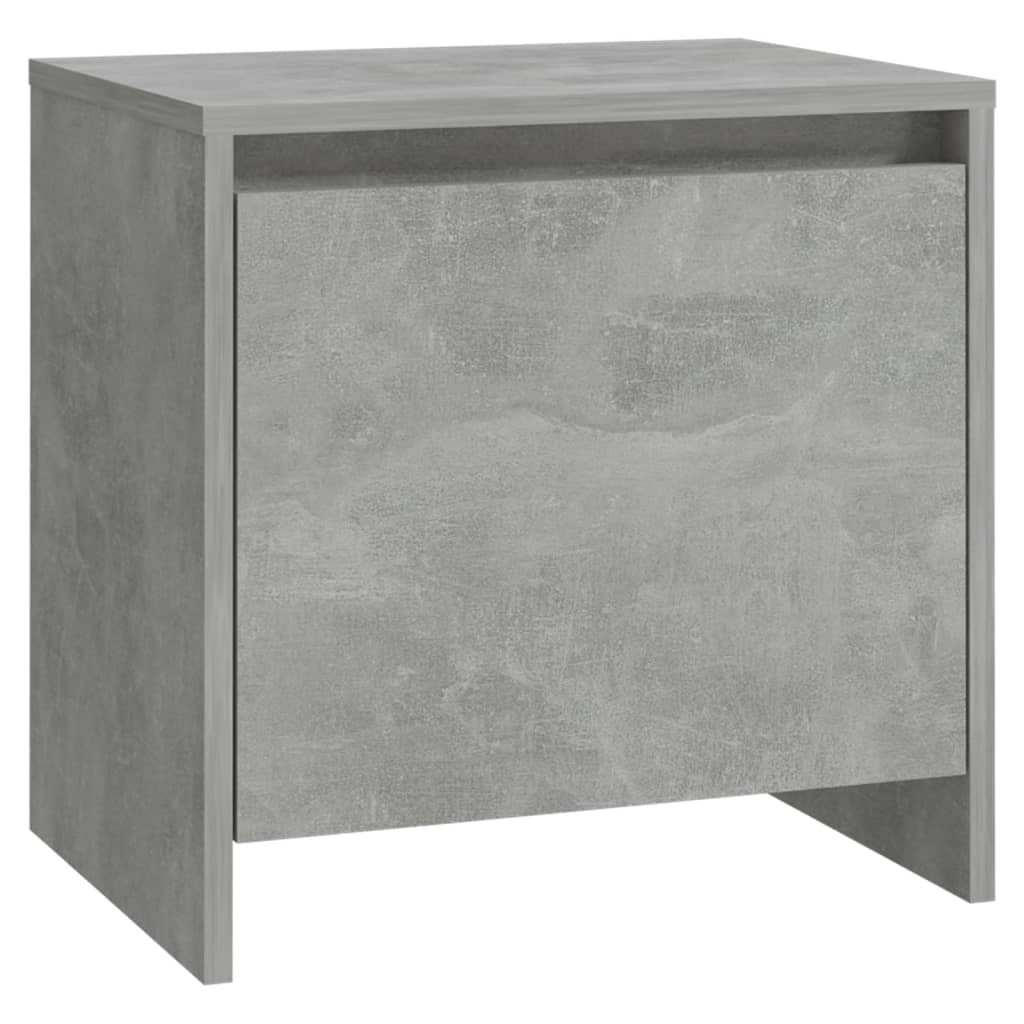 Nachtkastje 45x34x44,5 cm bewerkt hout betongrijs is nu te koop bij PeponiXL, paradijselijk wonen!