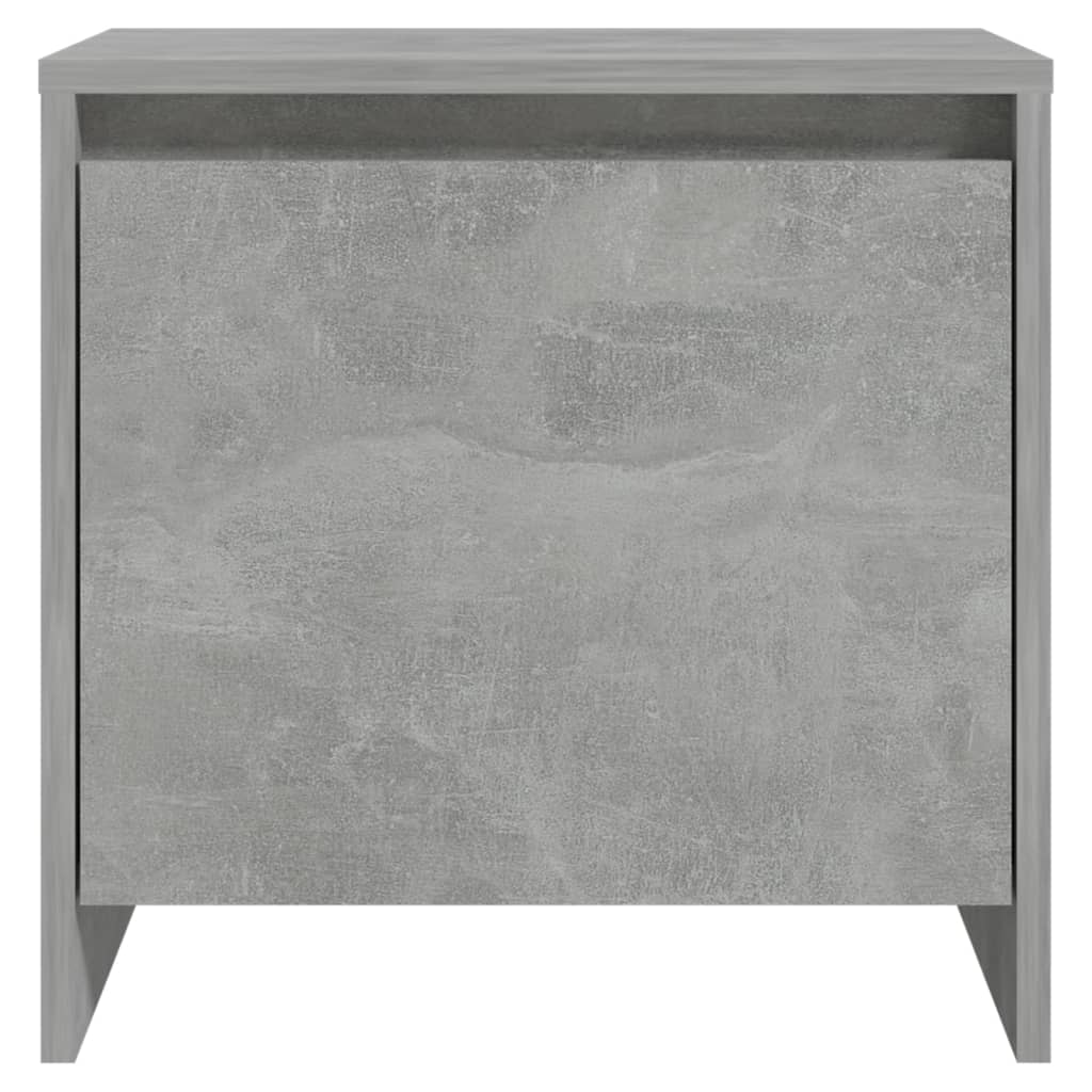 Nachtkastje 45x34x44,5 cm bewerkt hout betongrijs is nu te koop bij PeponiXL, paradijselijk wonen!