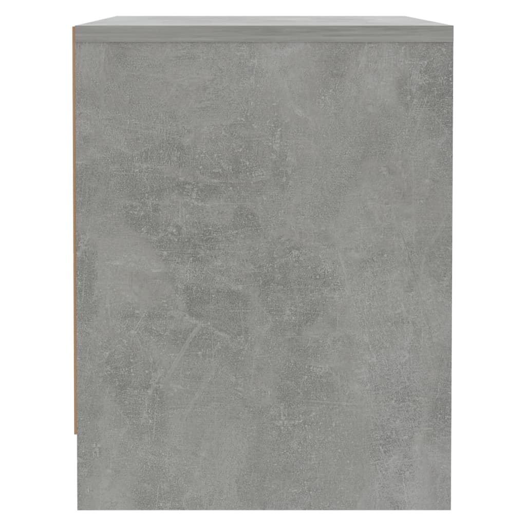 Nachtkastje 45x34x44,5 cm bewerkt hout betongrijs is nu te koop bij PeponiXL, paradijselijk wonen!