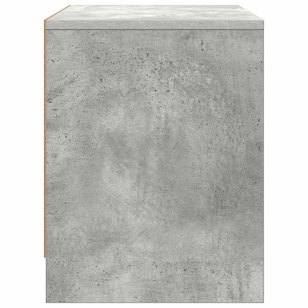 Nachtkastje 45x34x44,5 cm bewerkt hout betongrijs is nu te koop bij PeponiXL, paradijselijk wonen!