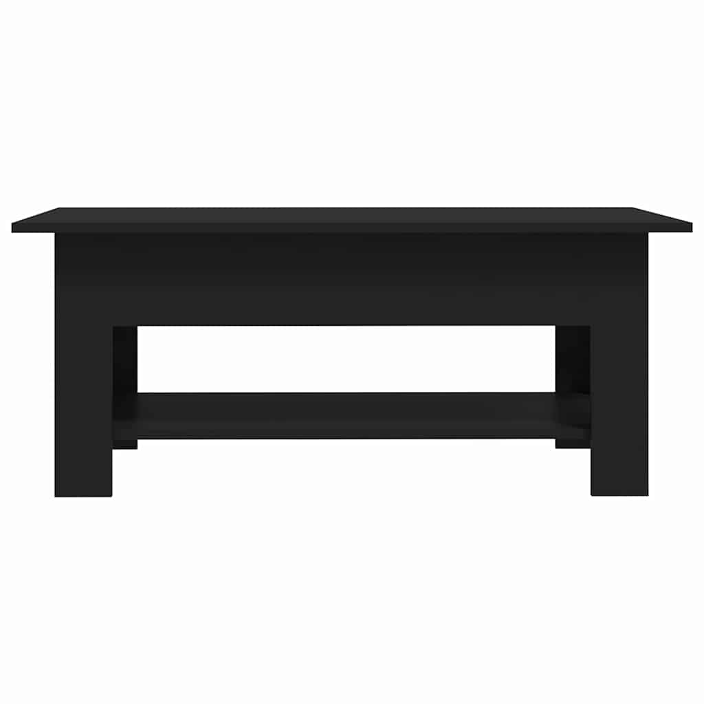 Salontafel 102x50x45 cm bewerkt hout zwart is nu te koop bij PeponiXL, paradijselijk wonen!