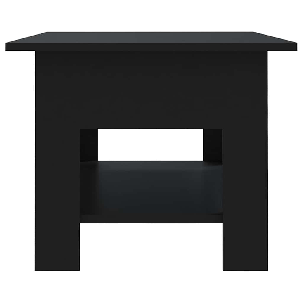 Salontafel 102x50x45 cm bewerkt hout zwart is nu te koop bij PeponiXL, paradijselijk wonen!