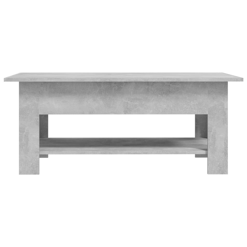 Salontafel 102x55x42 cm bewerkt hout betongrijs is nu te koop bij PeponiXL, paradijselijk wonen!