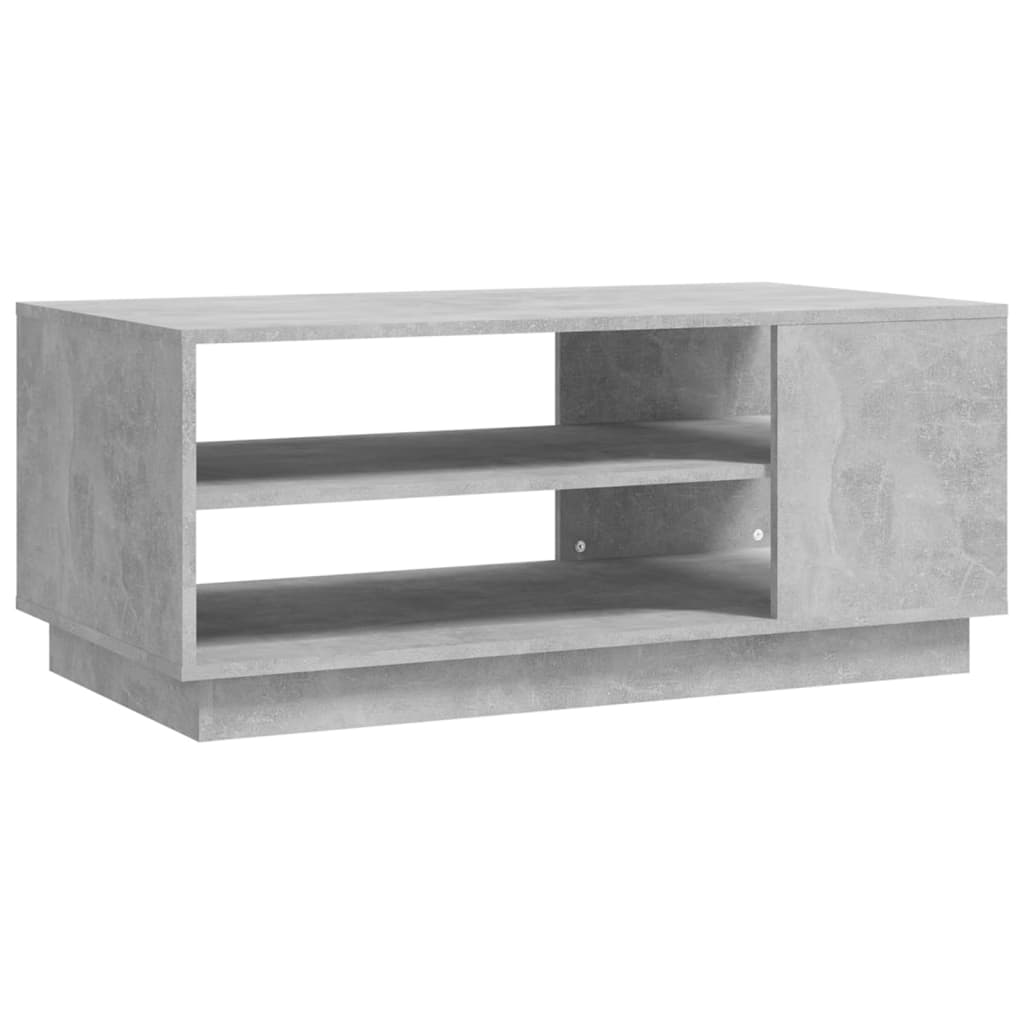 Salontafel 102x55x43 cm bewerkt hout betongrijs is nu te koop bij PeponiXL, paradijselijk wonen!