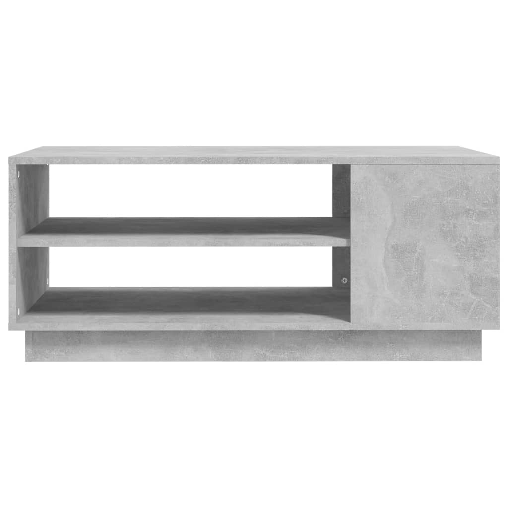 Salontafel 102x55x43 cm bewerkt hout betongrijs is nu te koop bij PeponiXL, paradijselijk wonen!