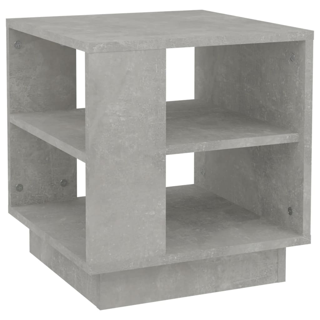 Salontafel 40x40x43 cm bewerkt hout betongrijs is nu te koop bij PeponiXL, paradijselijk wonen!