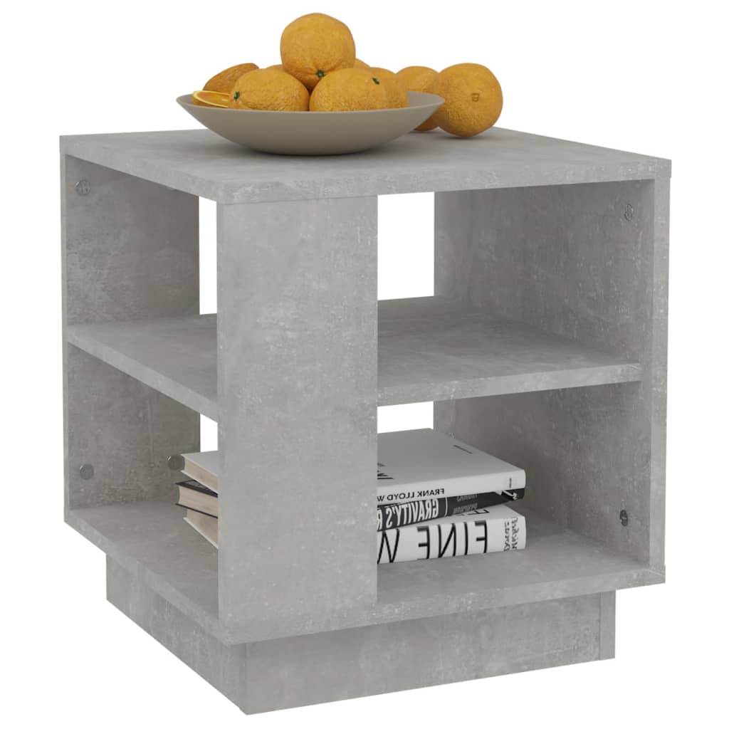 Salontafel 40x40x43 cm bewerkt hout betongrijs is nu te koop bij PeponiXL, paradijselijk wonen!